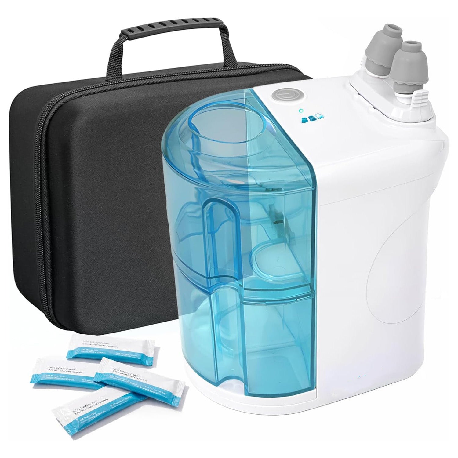 Dual Powered Nasal Irrigation System – Rechargeable Sinus Rinse & Wash