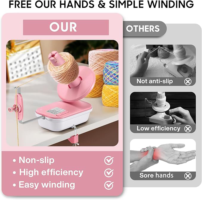 Electric Yarn Winder – High-Speed Automatic Yarn Ball Spinner