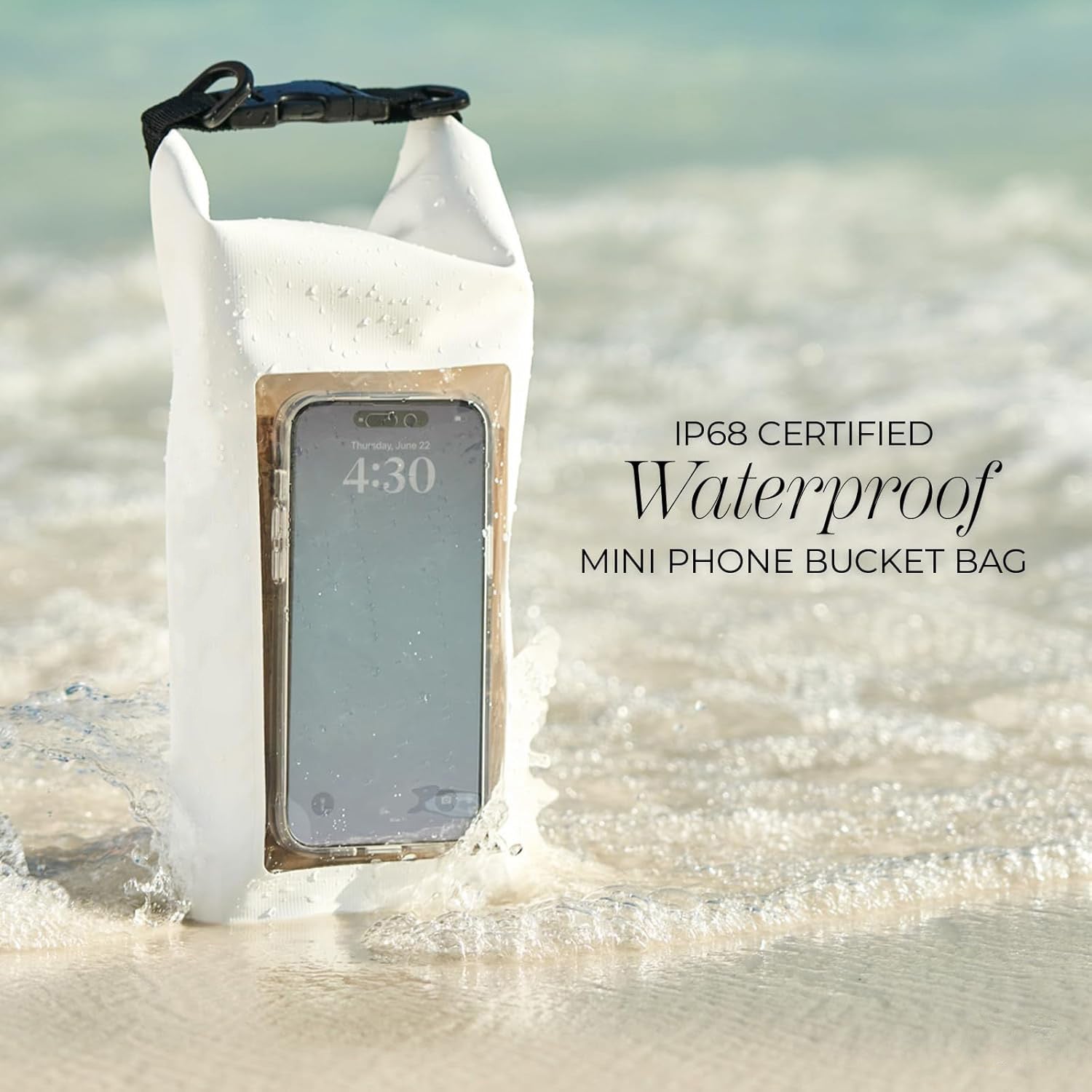 Waterproof Bucket Bag – Roll-Top Dry Bag, 2L Capacity with Waterproof Pouch, for Swimming