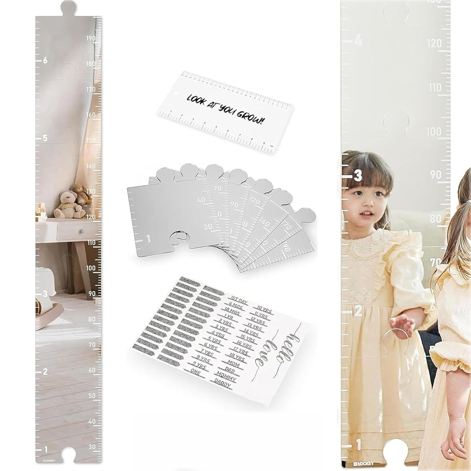 Foldable Puzzle Wall Mirror – Creative DIY Decorative Mirror for Bedroom & Home Decor