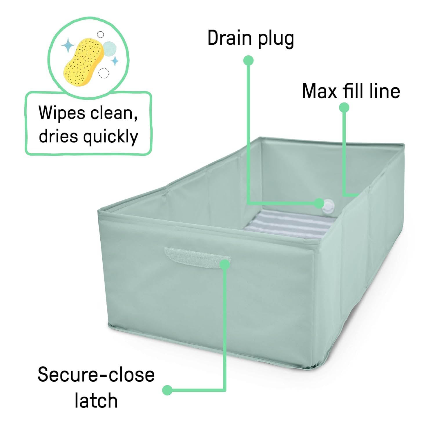 Toddler Folding Tub – Portable Baby Bathtub