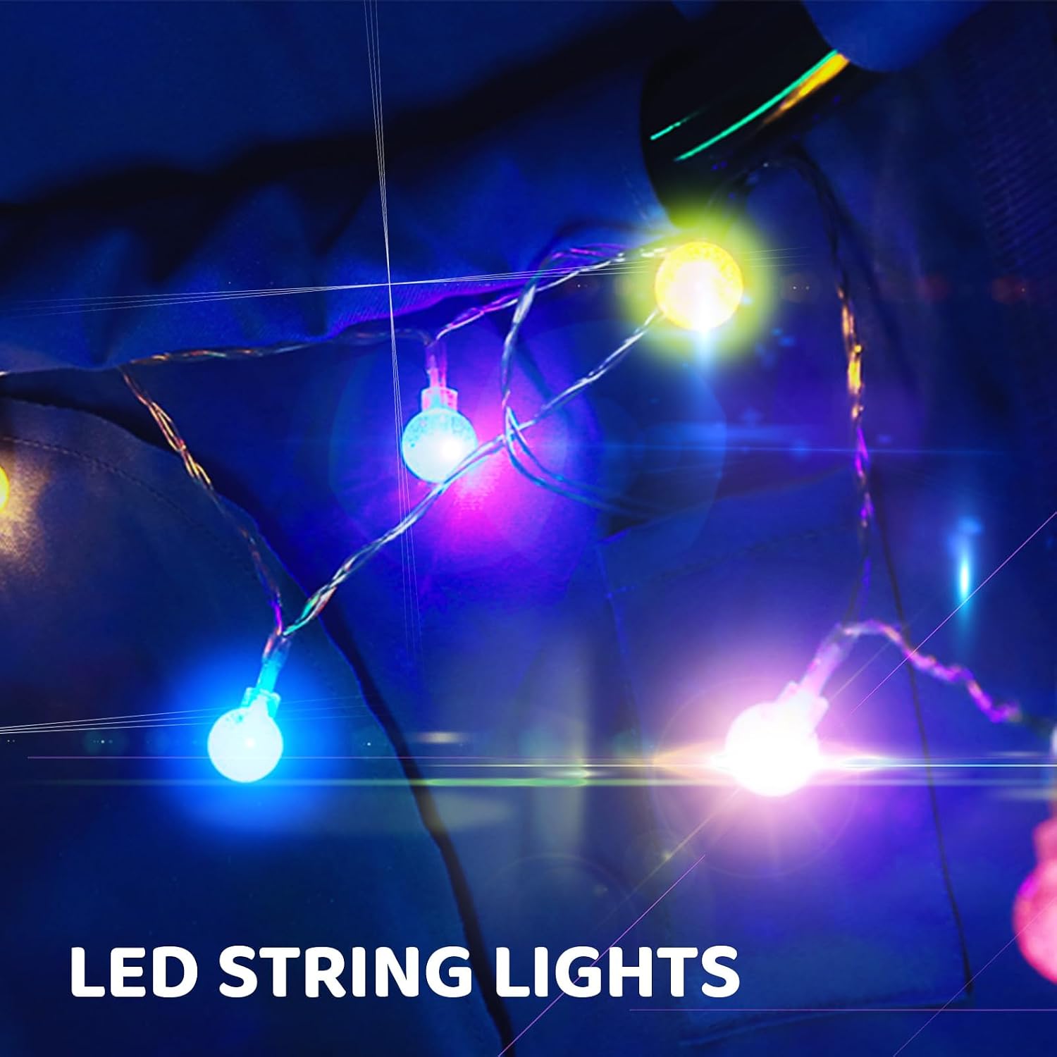 Freestanding Hanging Hammock Chair – 330 lb, LED Lights, Indoor/Outdoor