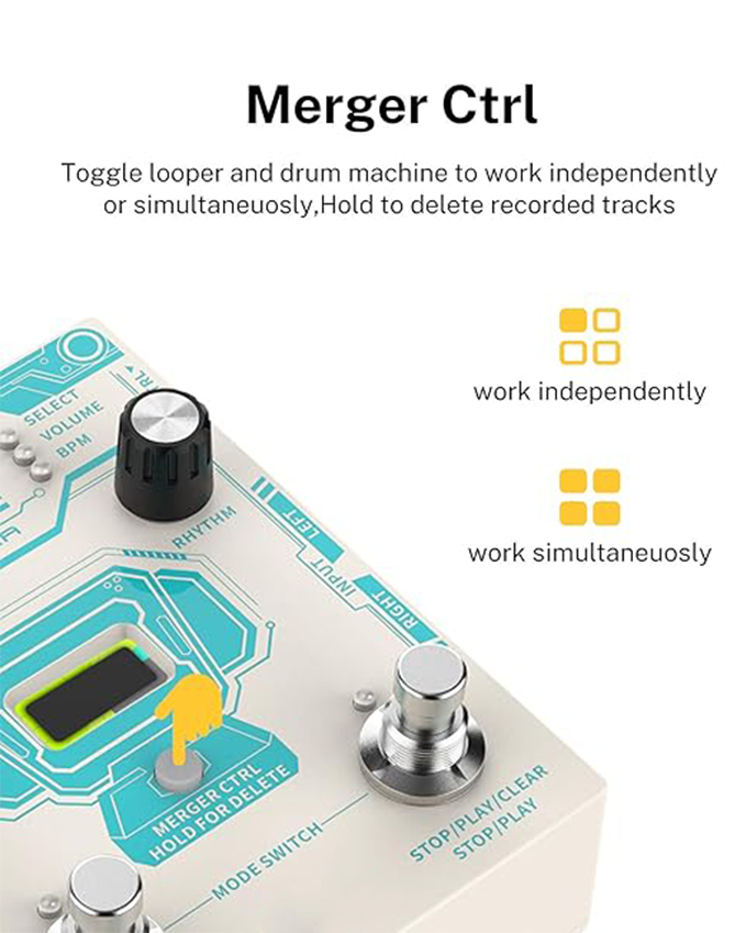 Pedal drum machine, 2-in-1 drum circulator, pedal circulation pedal