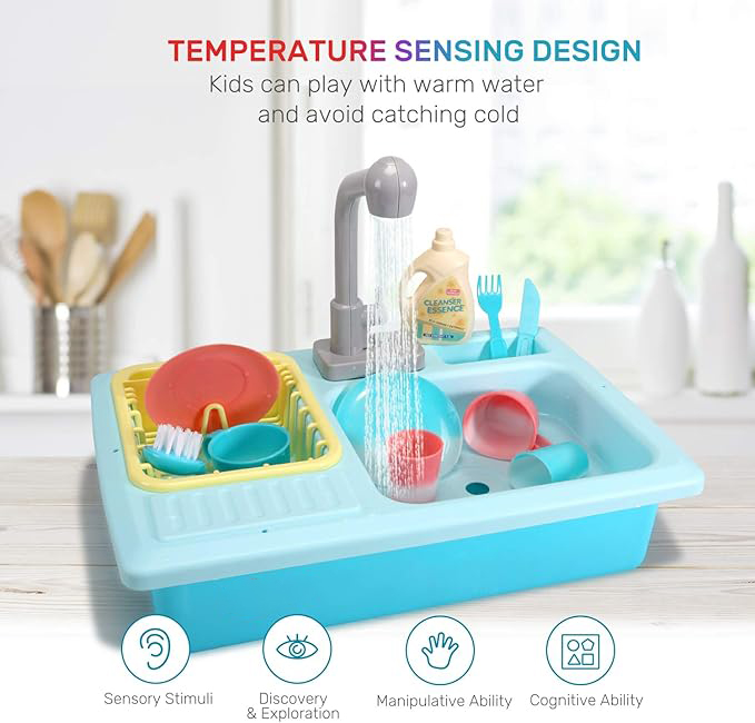 Magic Color Changing Kitchen Toy Set – Interactive Pretend Play Cooking Set for Kids