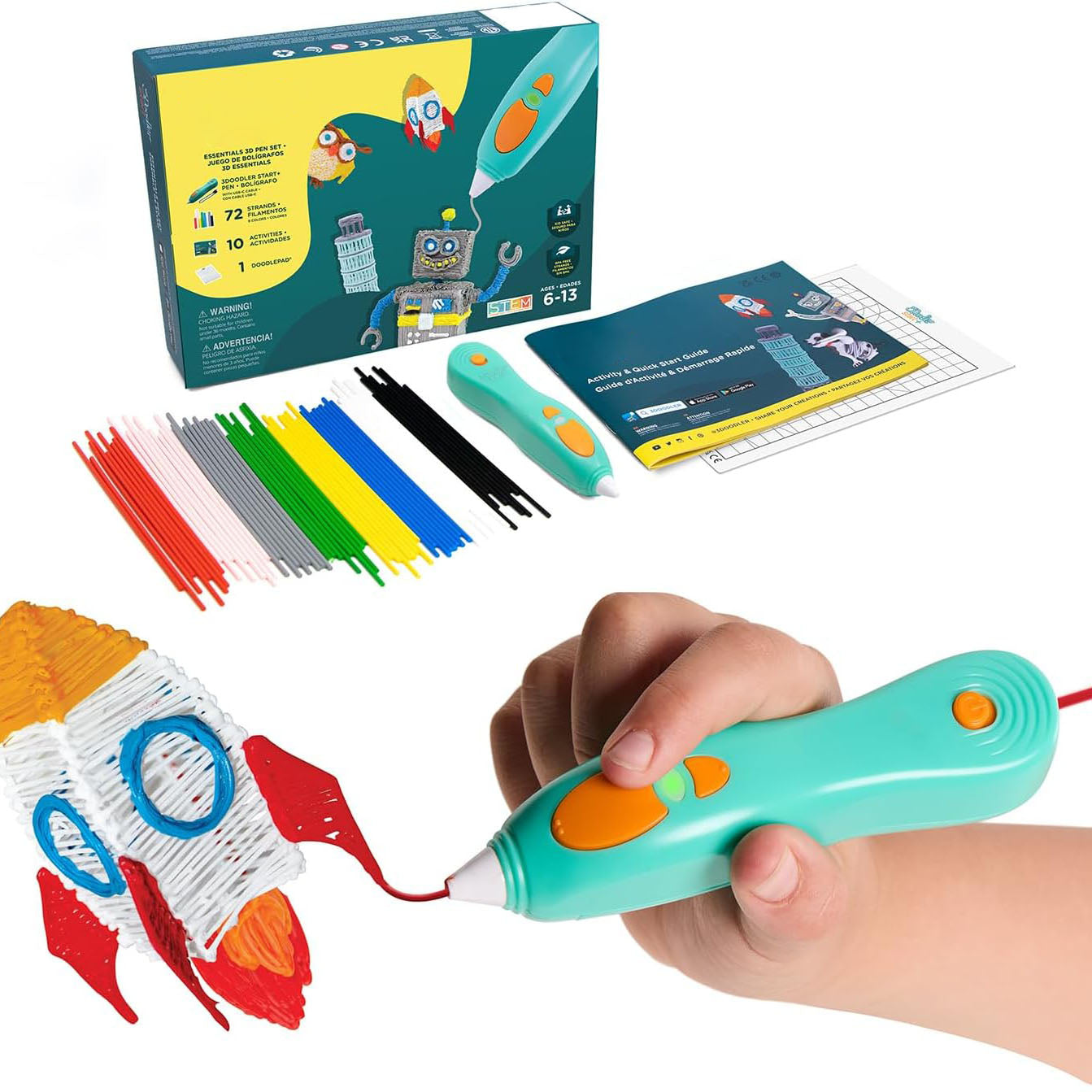 Child-Safe 3D Pen for Kids – Educational Art Toy (Ages 6+)