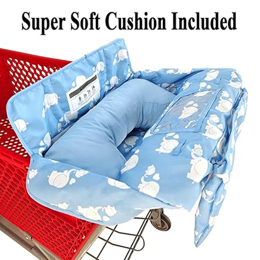 Soft pillow 2-in-1 baby shopping stroller and high chair cover