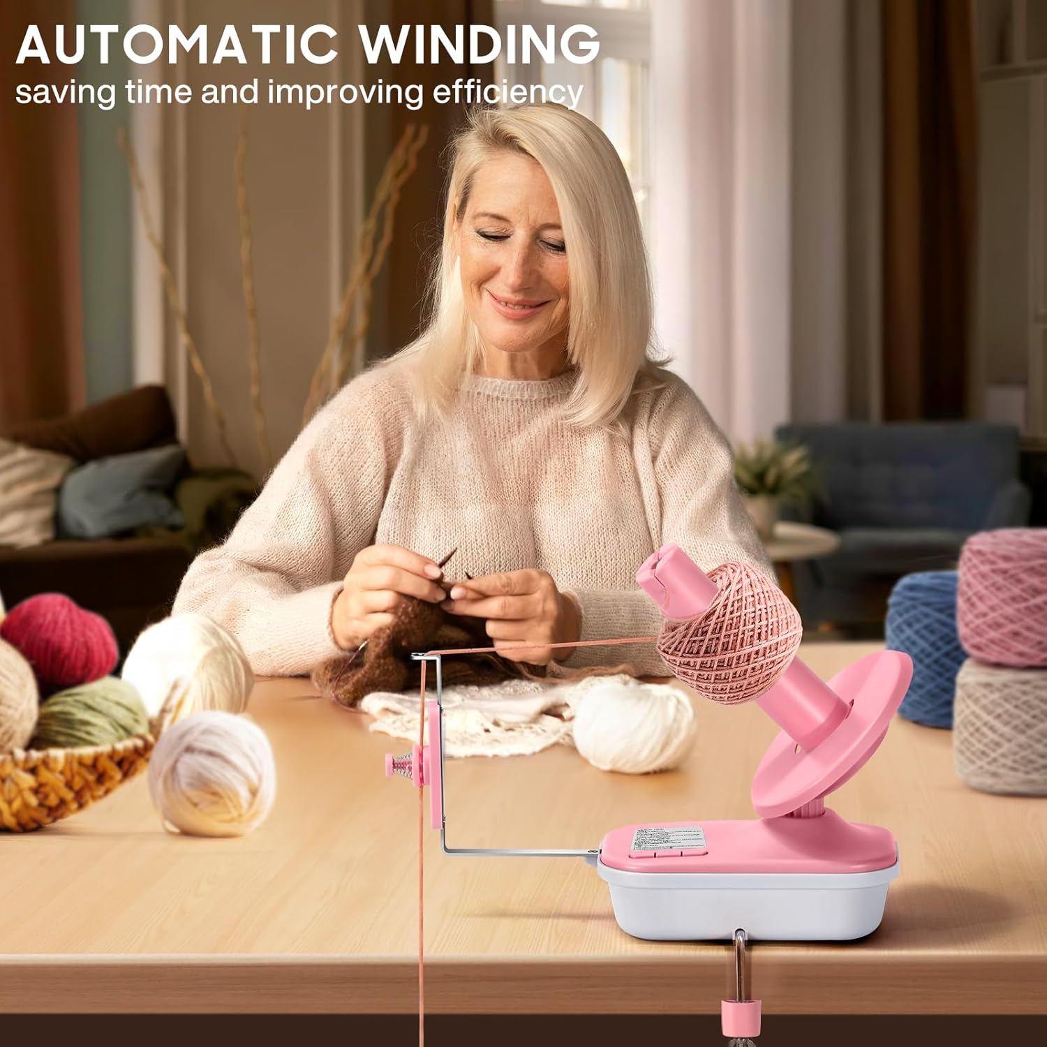 Electric Yarn Winder – High-Speed Automatic Yarn Ball Spinner