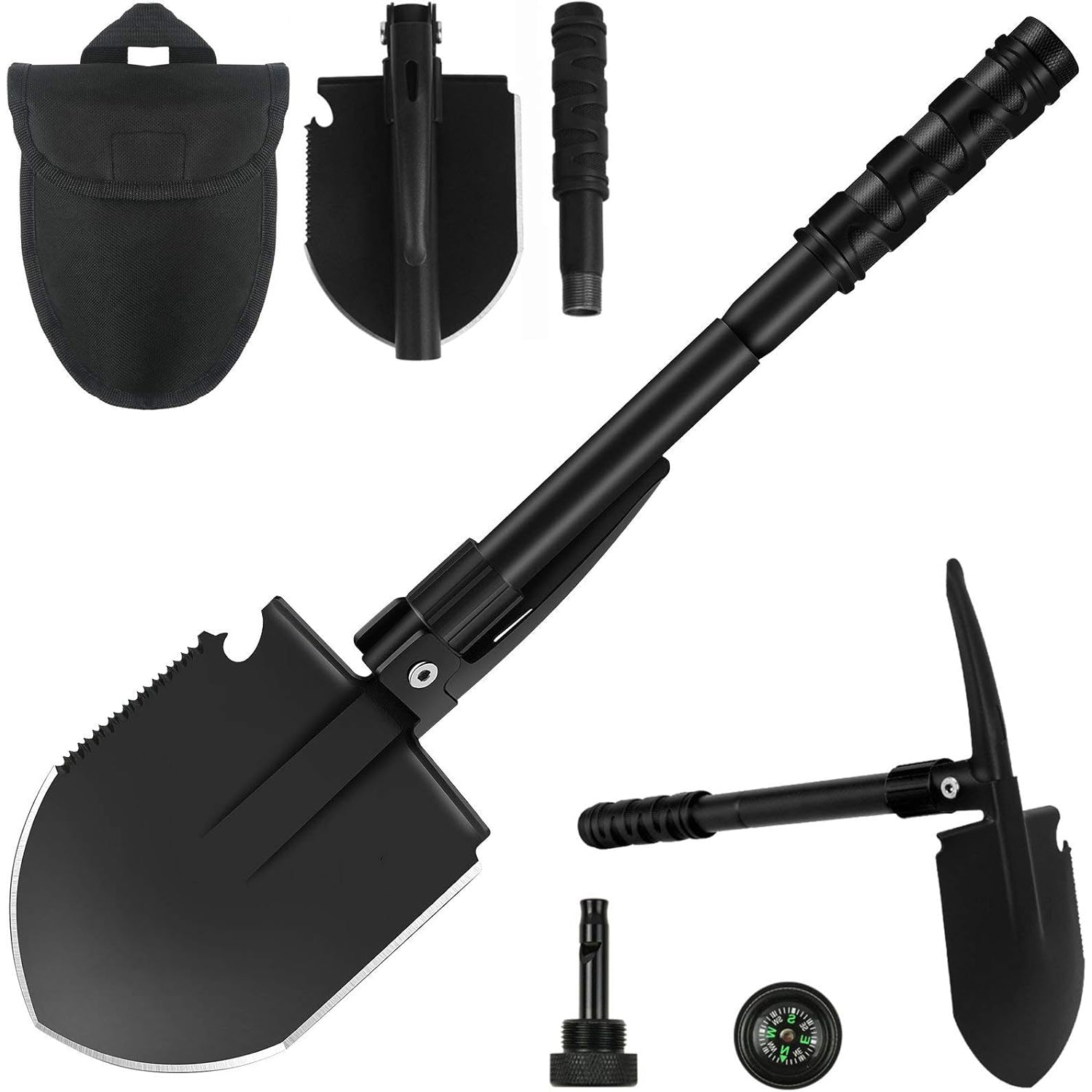 Camping Shovel – Foldable Multipurpose Tool with Pickaxe