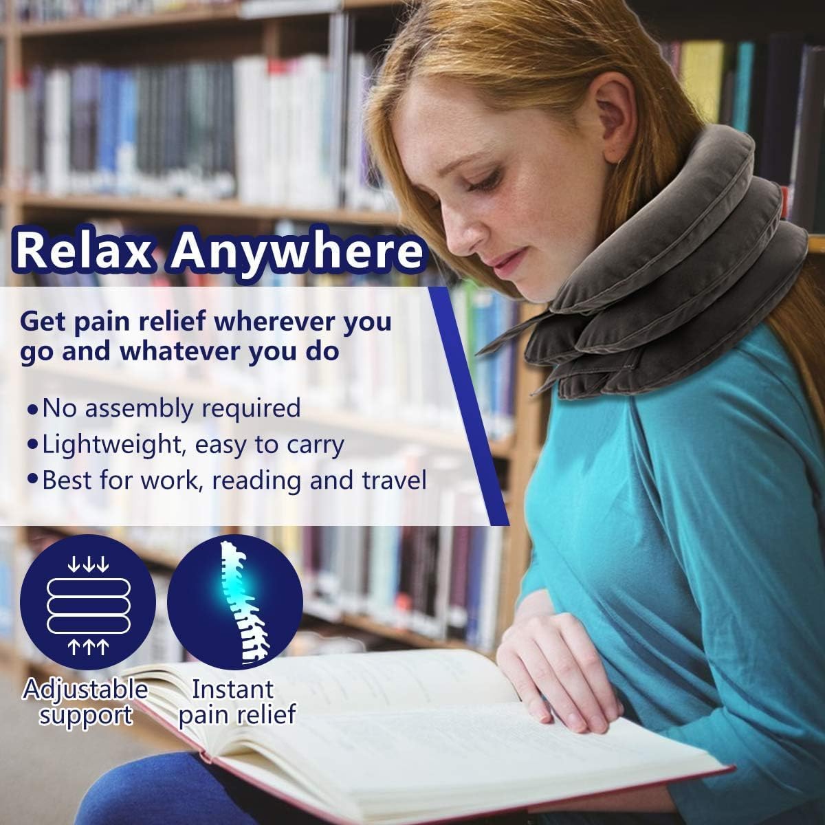 S Cervical Neck Traction Device for Instant Neck Pain Relief