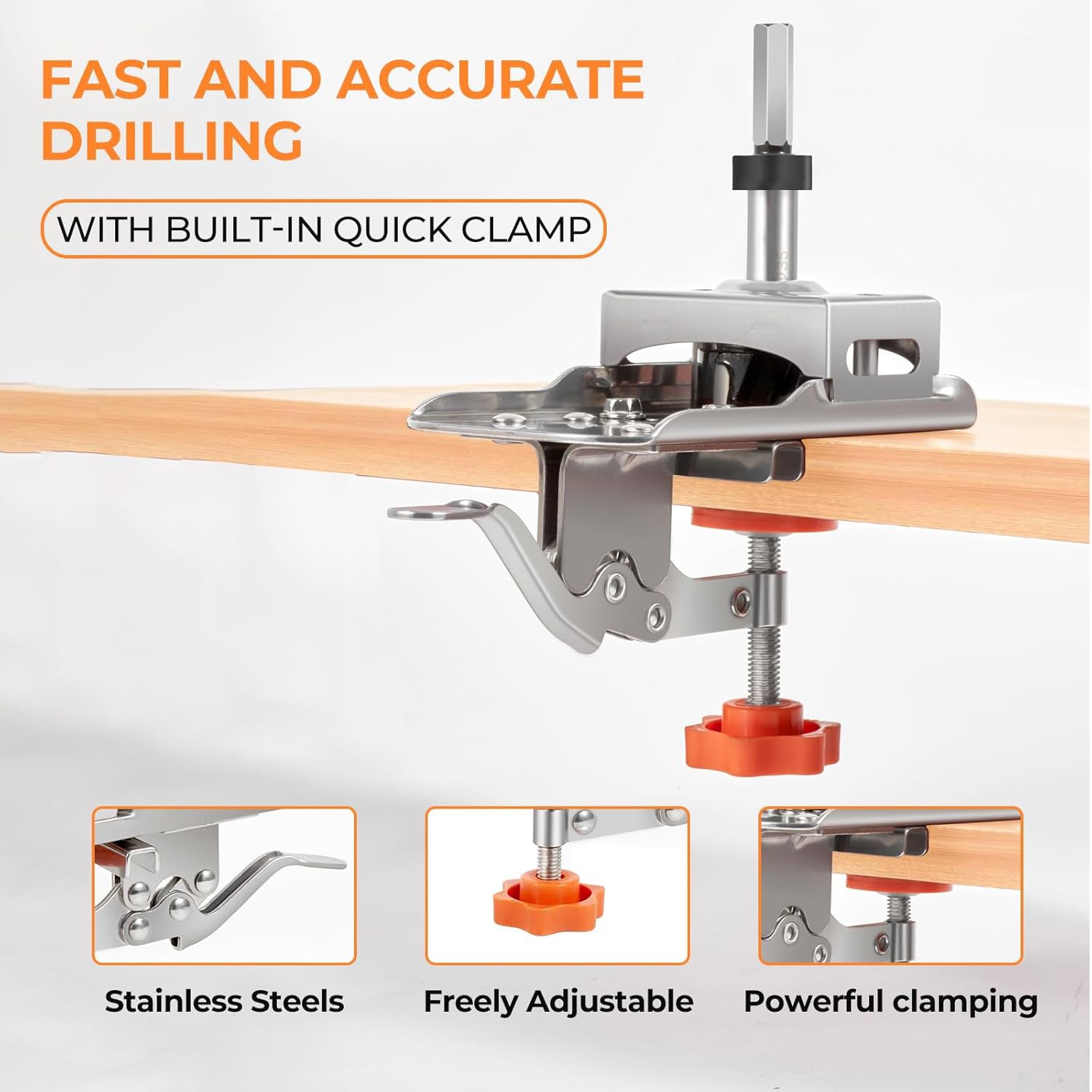 35mm Hinge Boring Hole Opener – Stainless Steel Drilling Guide Locator