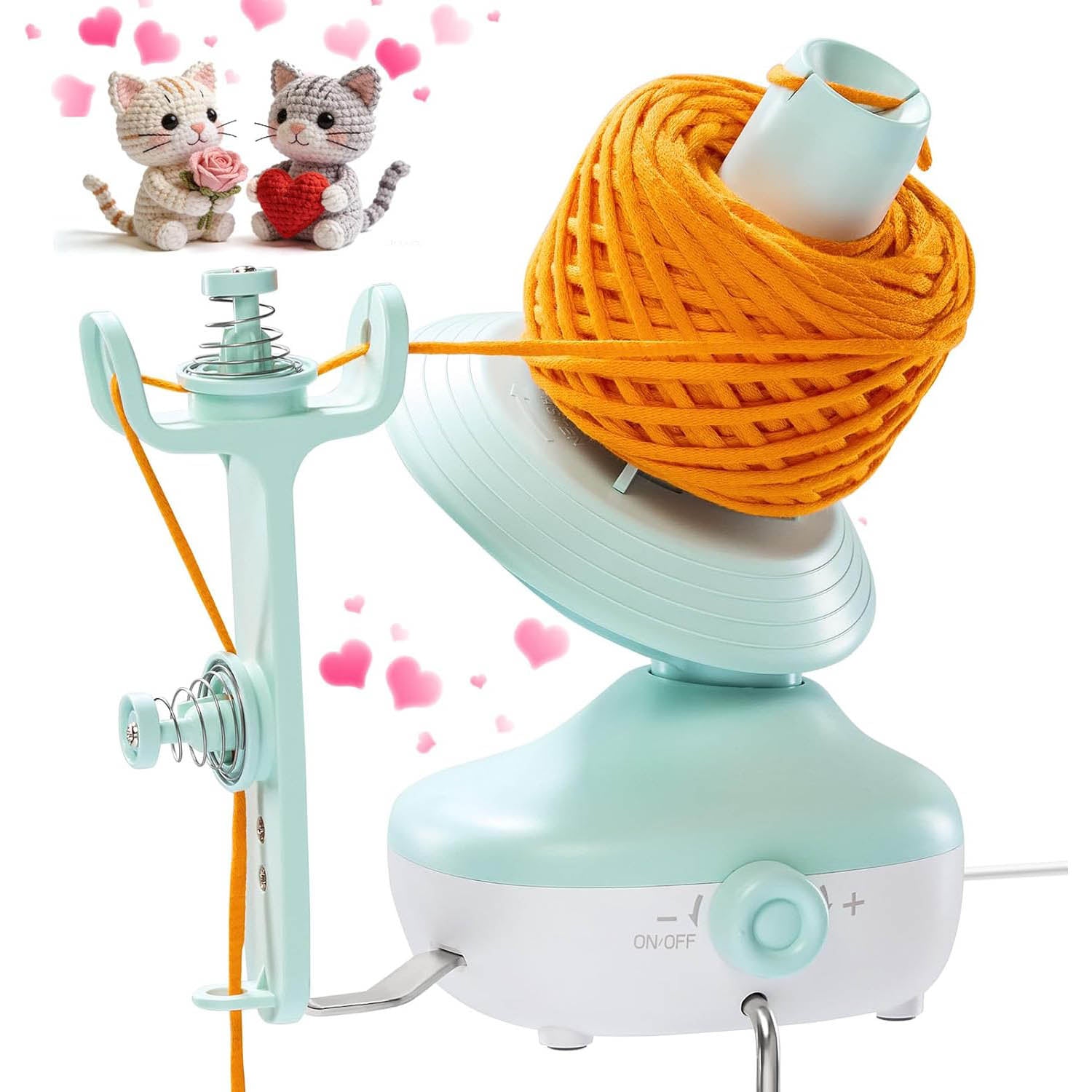 Electric Yarn Winder – Automatic Yarn Cake Winder | Dual Tension Spring