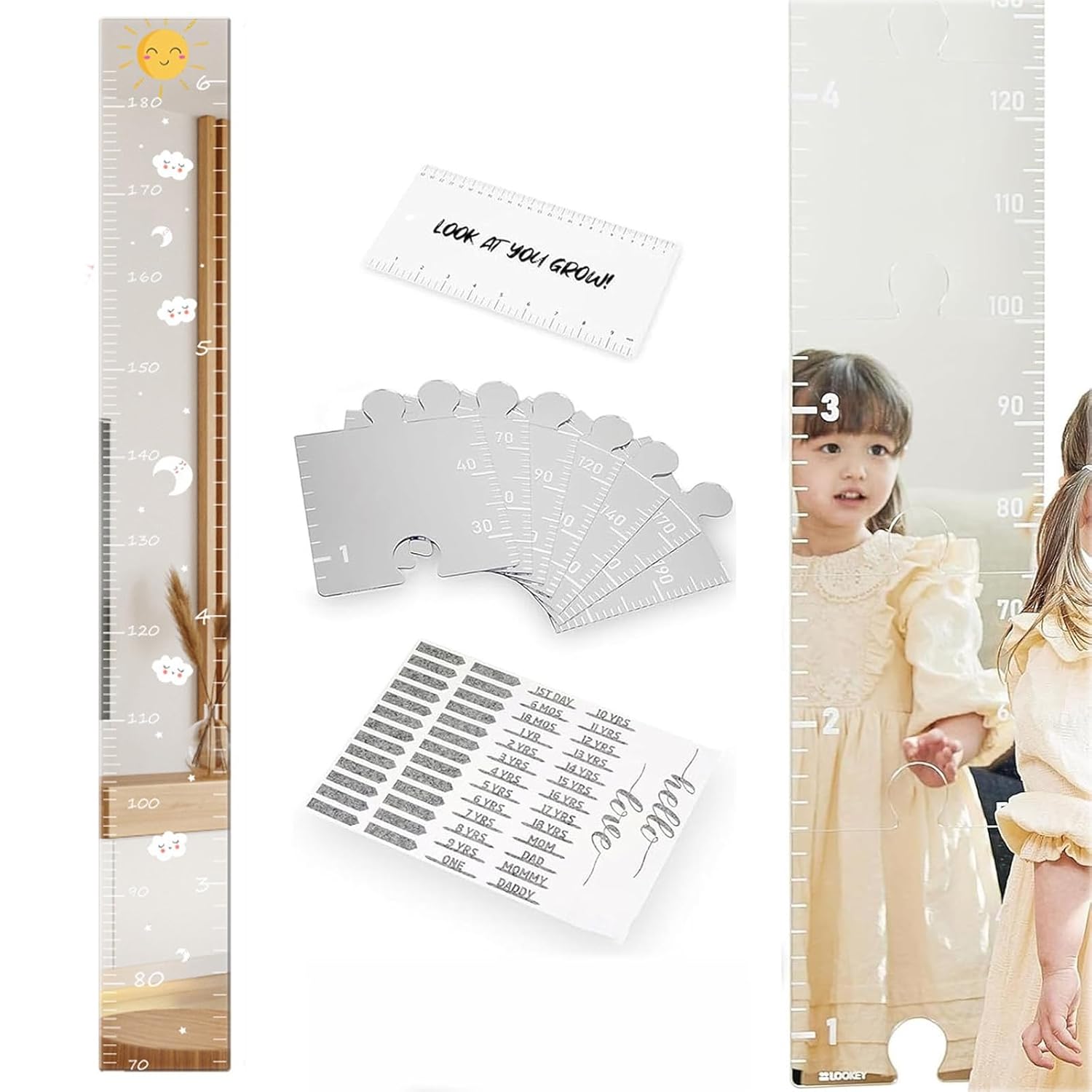 Foldable Puzzle Wall Mirror – Creative DIY Decorative Mirror for Bedroom & Home Decor