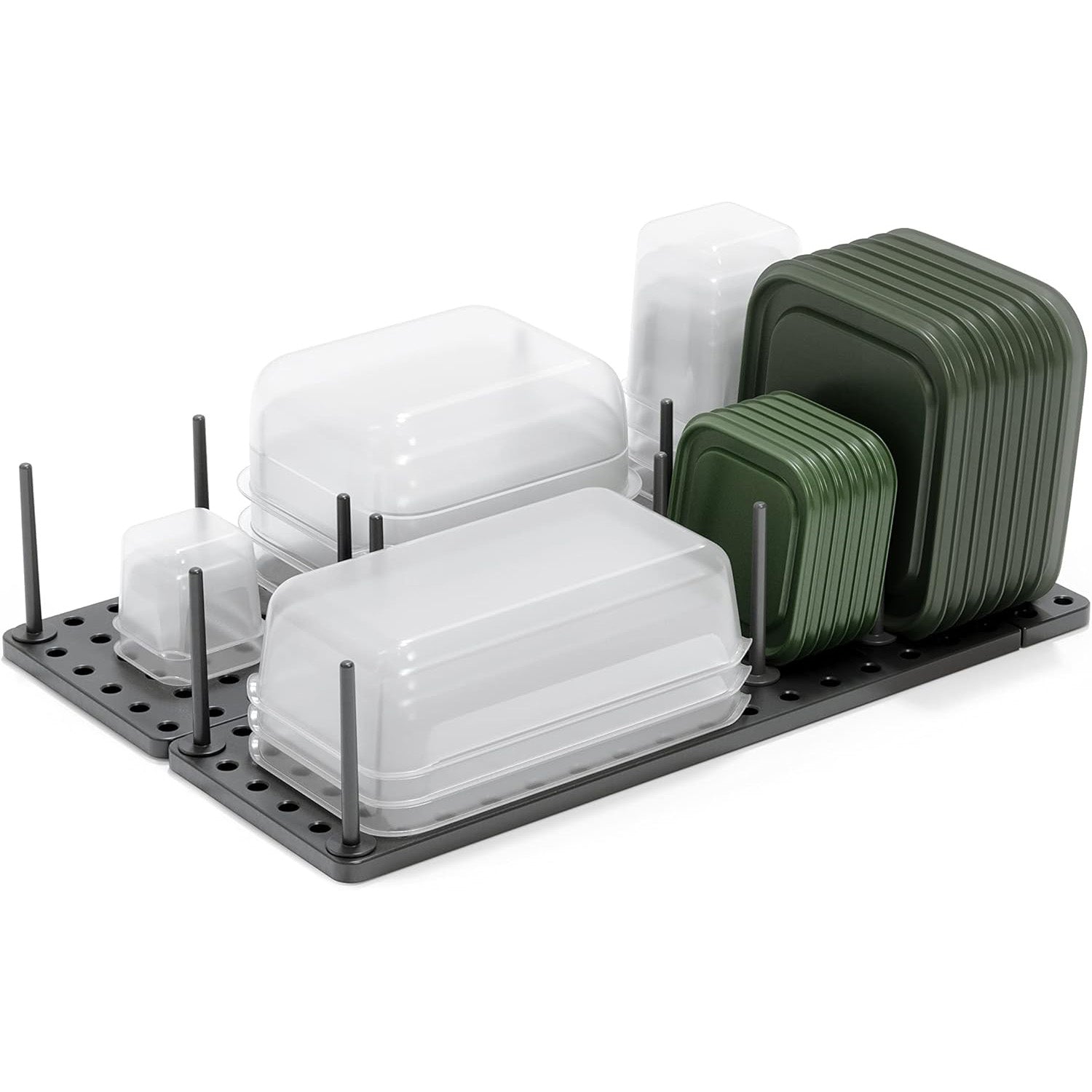 Kitchen Drawer Cabinet Organizer Tray – Adjustable Storage System for Food Containers