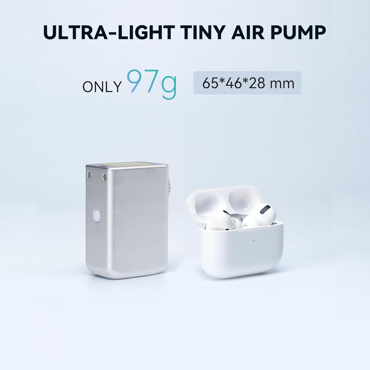 Mini Bike Pump – Portable Ultra-Small 100PSI Electric Air Pump for Bicycles