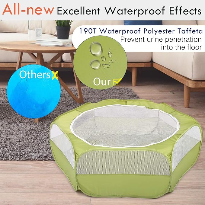 Portable Small Animal Playpen – Foldable Mesh Pet Enclosure for Chicks, Rabbits & Small Pets