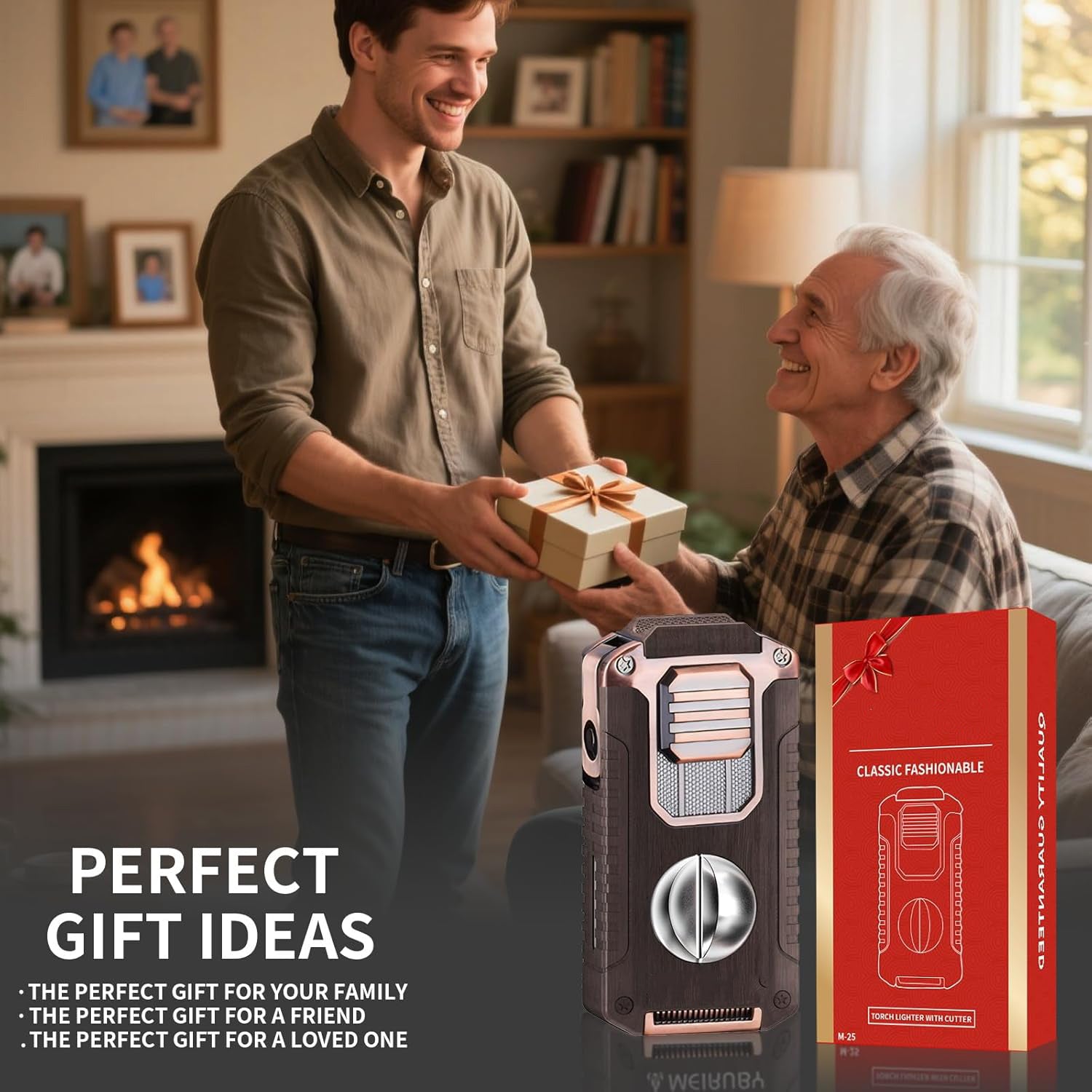 5-in-1 Butane Torch Lighter with Cigar Accessories