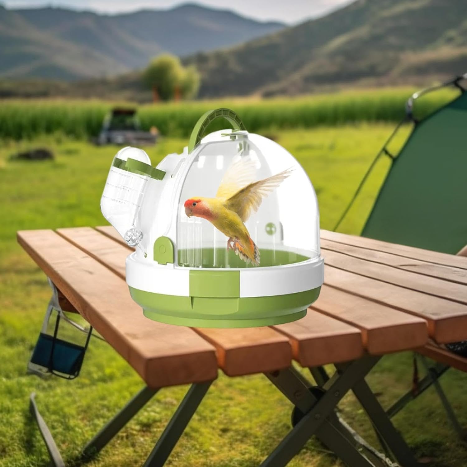 Portable Parrot & Small Pet Travel Cage