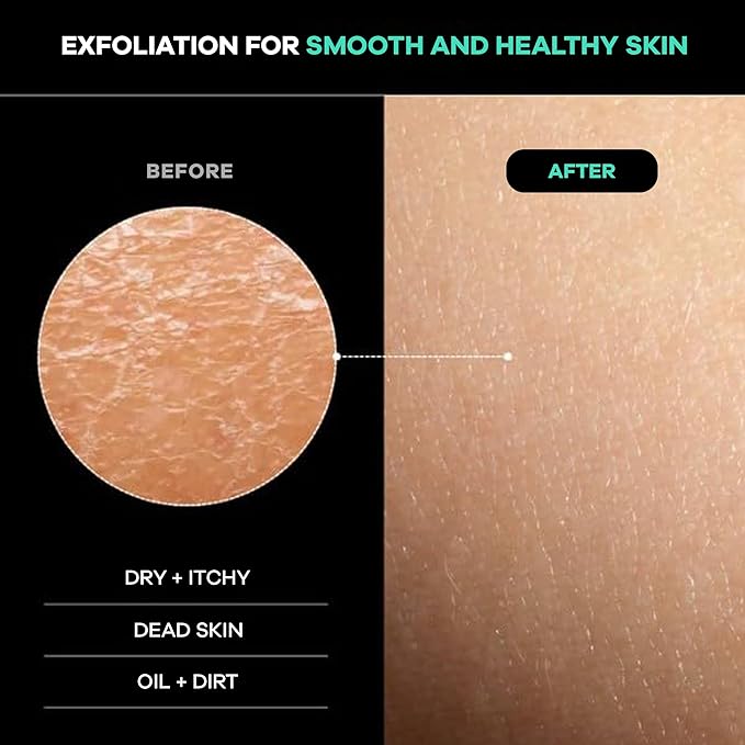 Deep exfoliating back scrub brush length