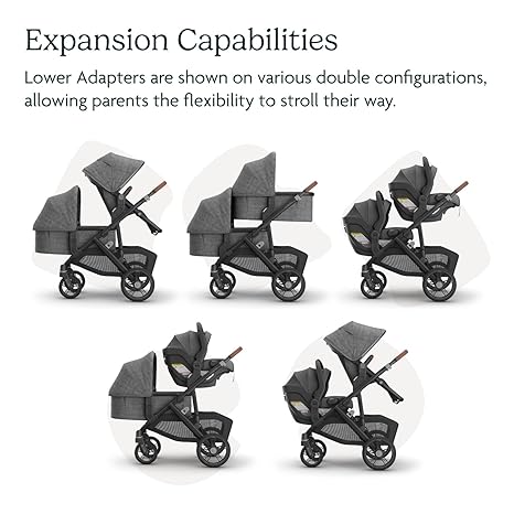 Baby stroller top/bottom adapter