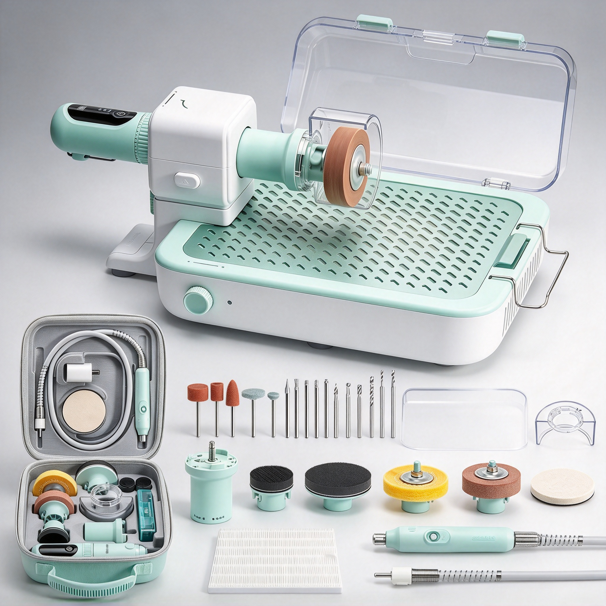 Rechargeable Rotary Tool Kit – Sand, Grind, Drill & Polish (53 Pieces)