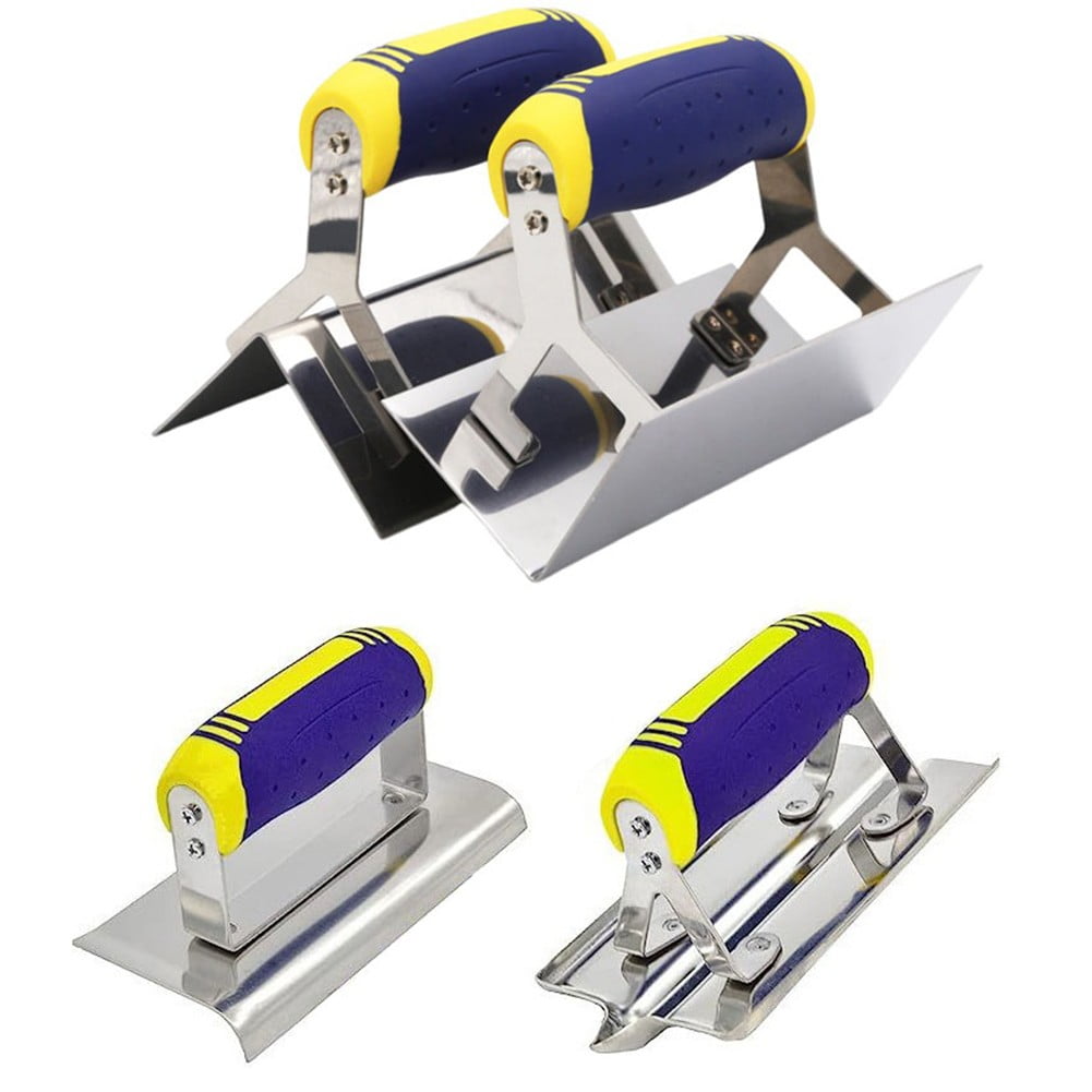 Stainless Steel Concrete Corner Trowel Set – Inside & Outside Edge Finishing Tools