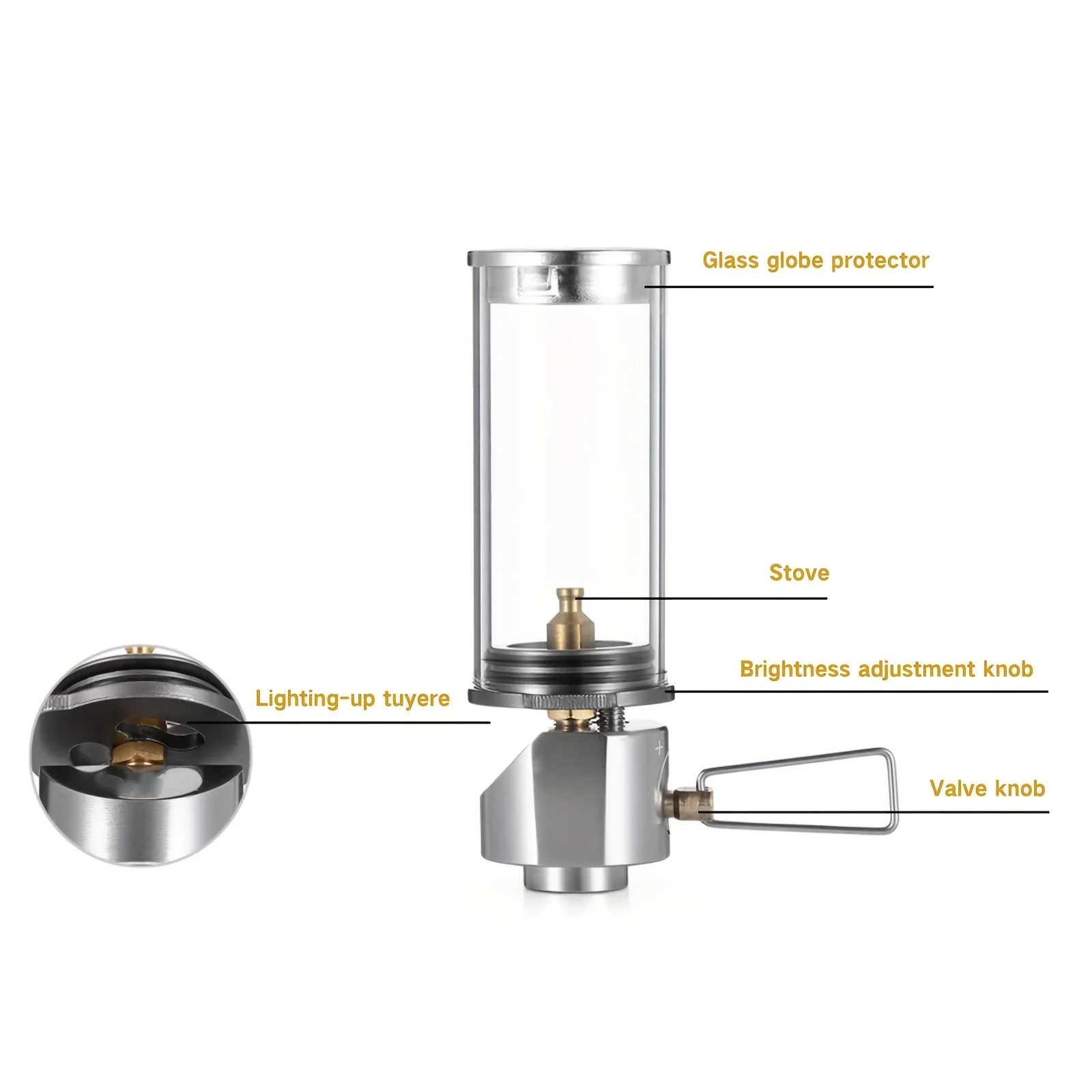 Dreamlike Fuel-Powered Camping Lantern – Compact Outdoor Tent Light