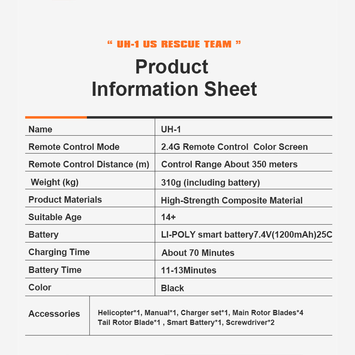 1:34 Scale GPS RC Helicopter – Brushless 6CH Smart Flight System