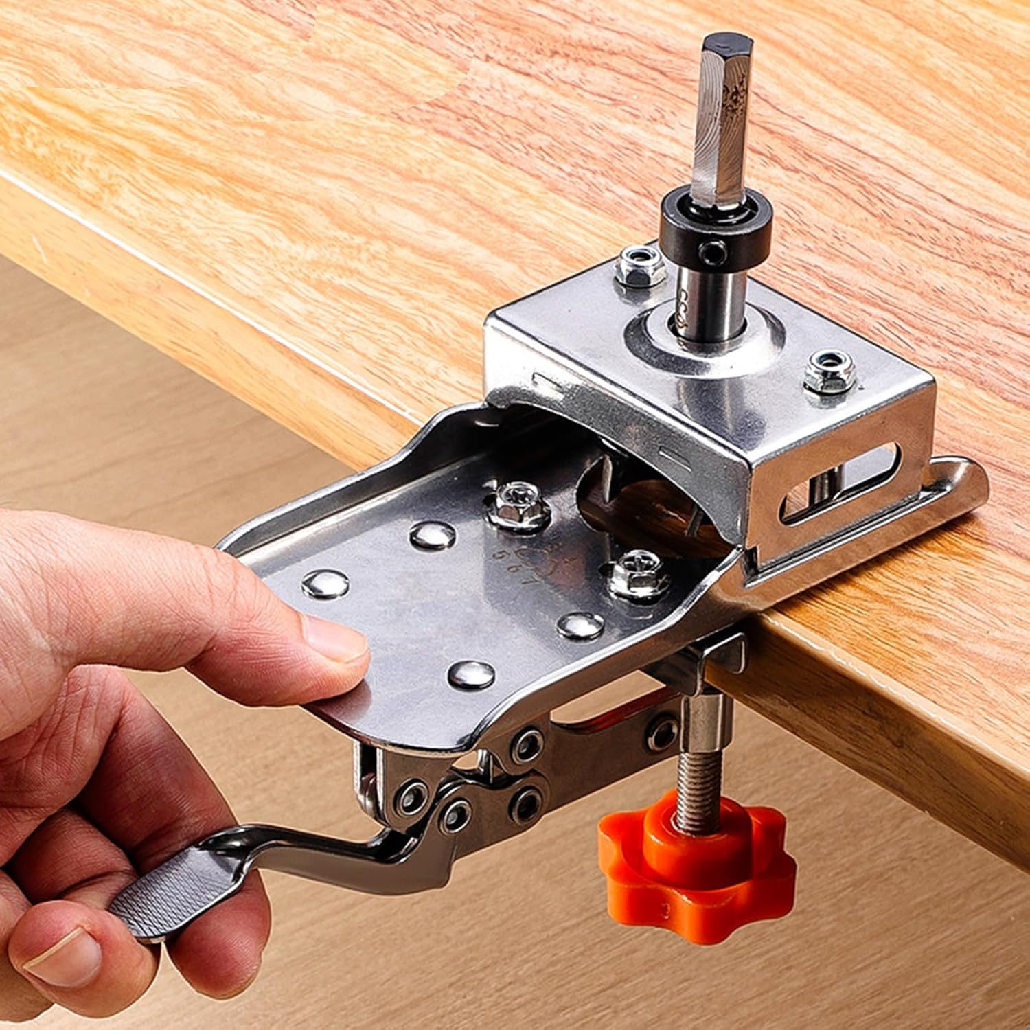 35mm Hinge Boring Hole Opener – Stainless Steel Drilling Guide Locator
