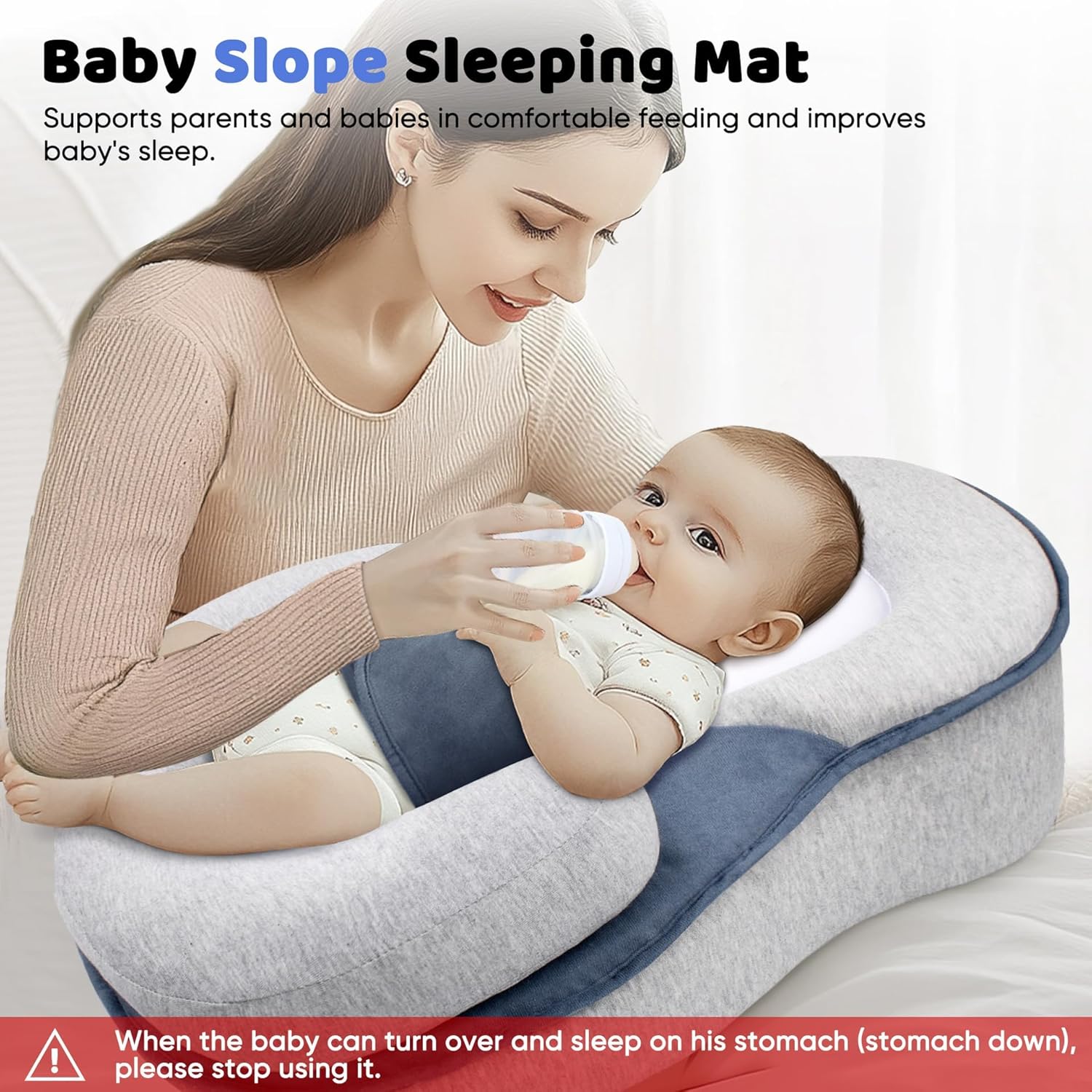 Baby Recliner Pillow – Adjustable Anti-Spit Up Wedge for Newborns