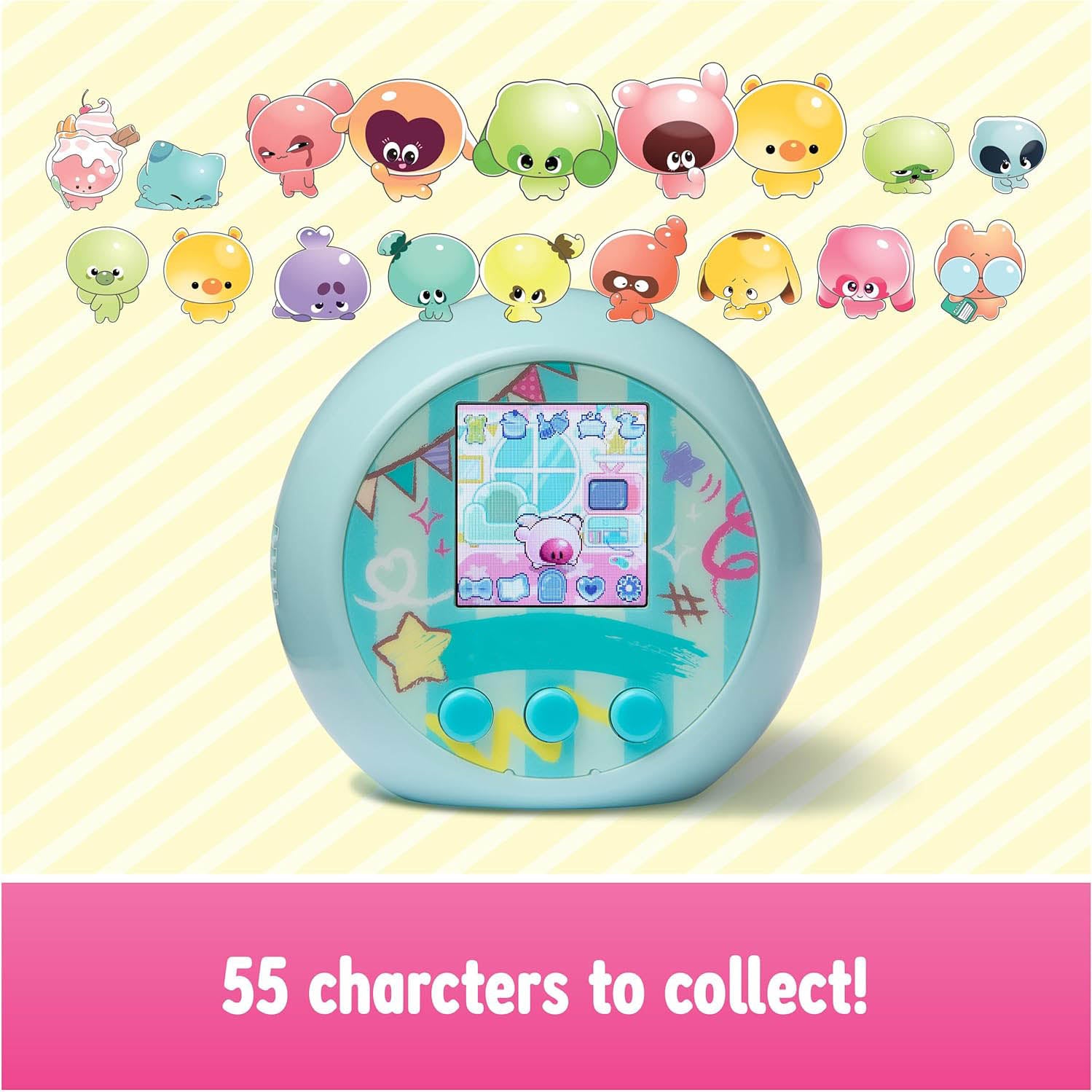 Interactive Digital Toy – 55 Squishy Characters Inside | Reacts to Touch