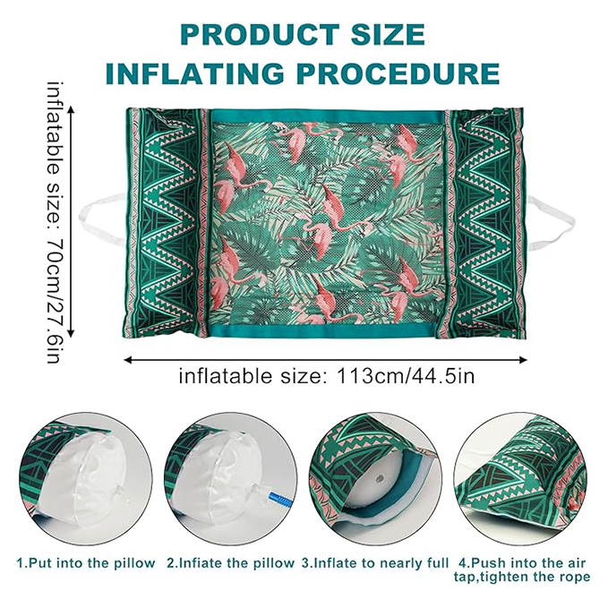 Four-in-one multi-functional inflatable raft recliner water hammock