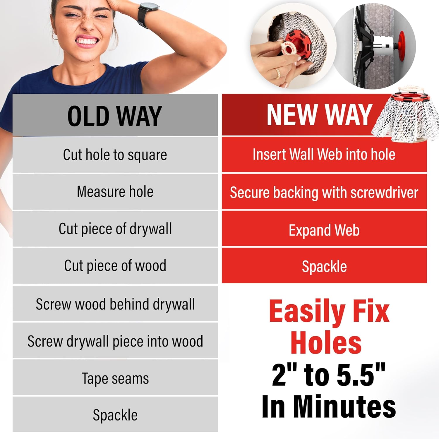 DIY Wall Repair Kit – Quick Hole Patch Solution for Smooth & Seamless Wall Fixes