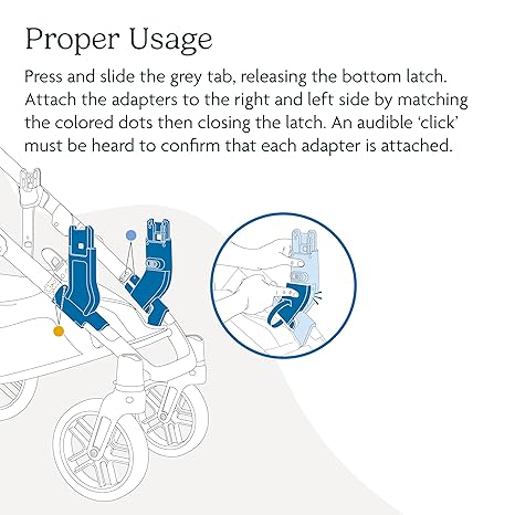 Baby stroller top/bottom adapter