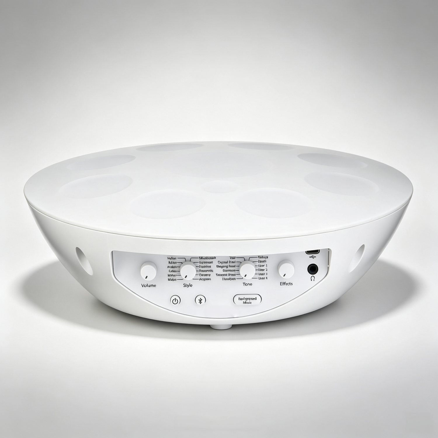 Electronic Handpan – 12.5" Portable Touch Instrument with 12 Scales & 8 Sounds