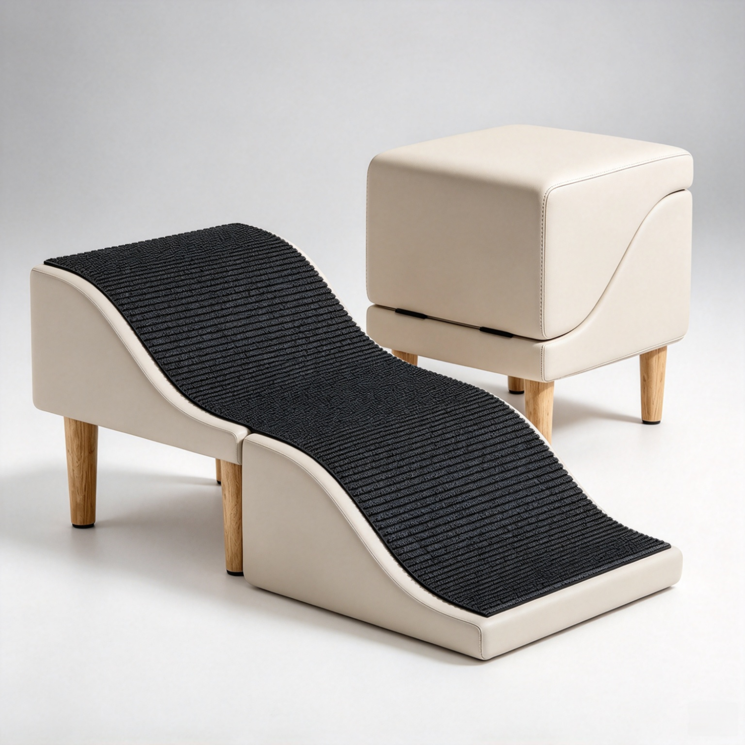 Indoor Pet Ramp – 2-in-1 Convertible Ramp & Footrest