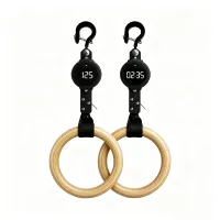 Smart Portable Gymnastics Ring Training Set with QR Coaching,  Workout Tracking,Quick Setup & Custom Engraving