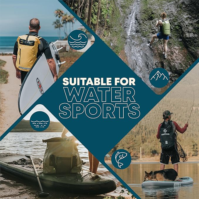 Waterproof dry bag with zippered pocket