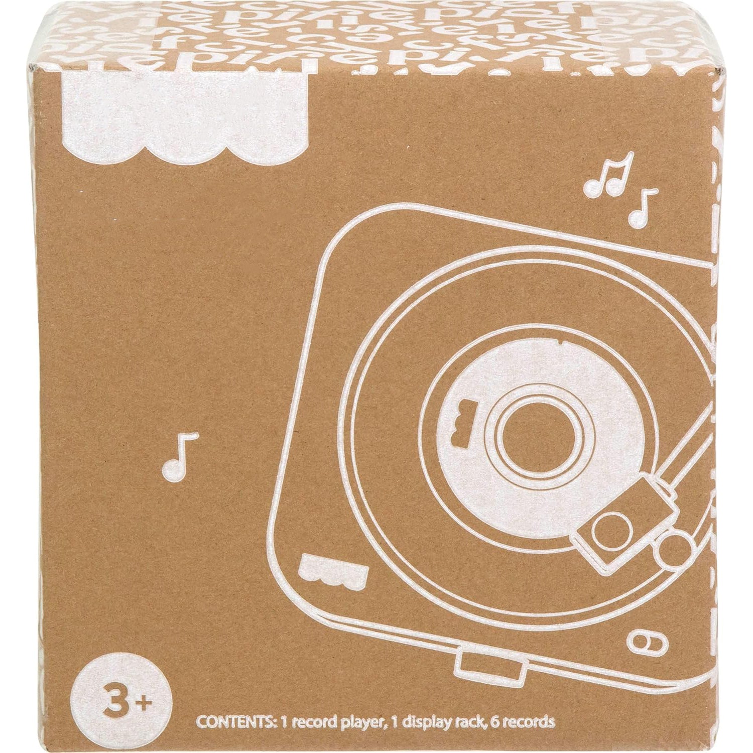 Deluxe Rock Record Player Music Toy – with 6 Albums for Preschoolers