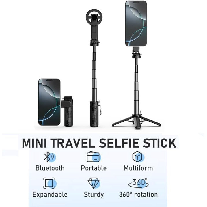 4-in-1 Multifunctional 360° Rotation Magnetic Selfie Stick