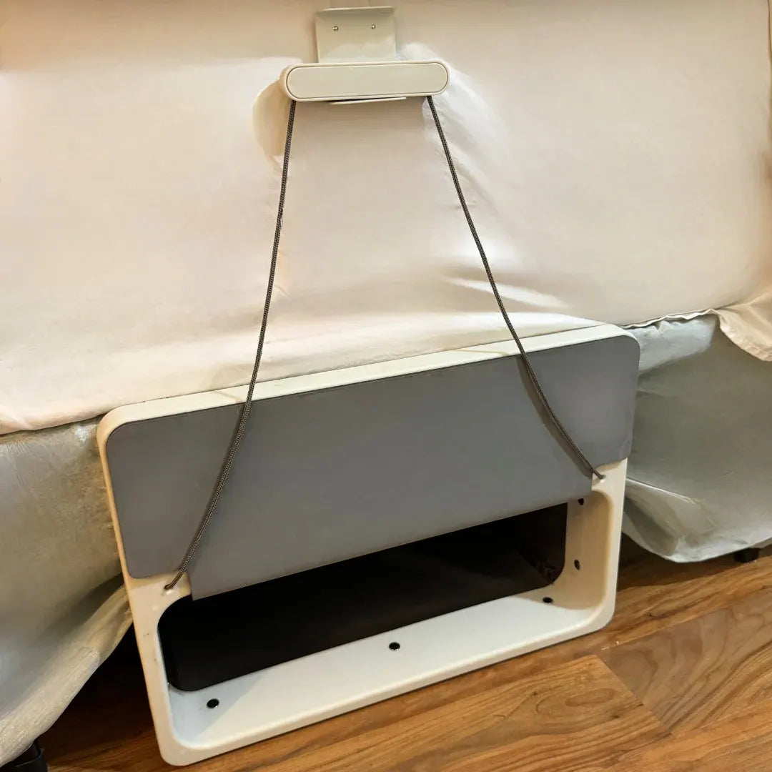 No-Bend Handle Laundry Hamper – Kick-Activated Under-Bed Hamper with Magnetic No-Bend Retrieval System