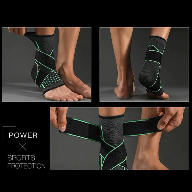 Compression ankle brace sports band