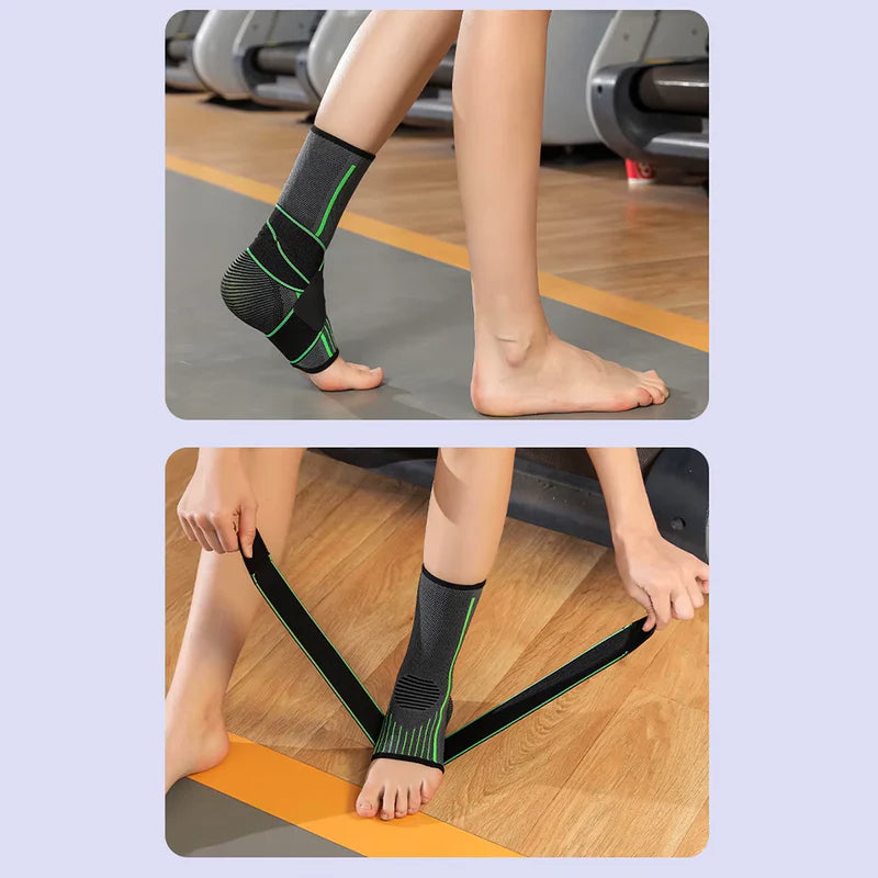 Compression ankle brace sports band