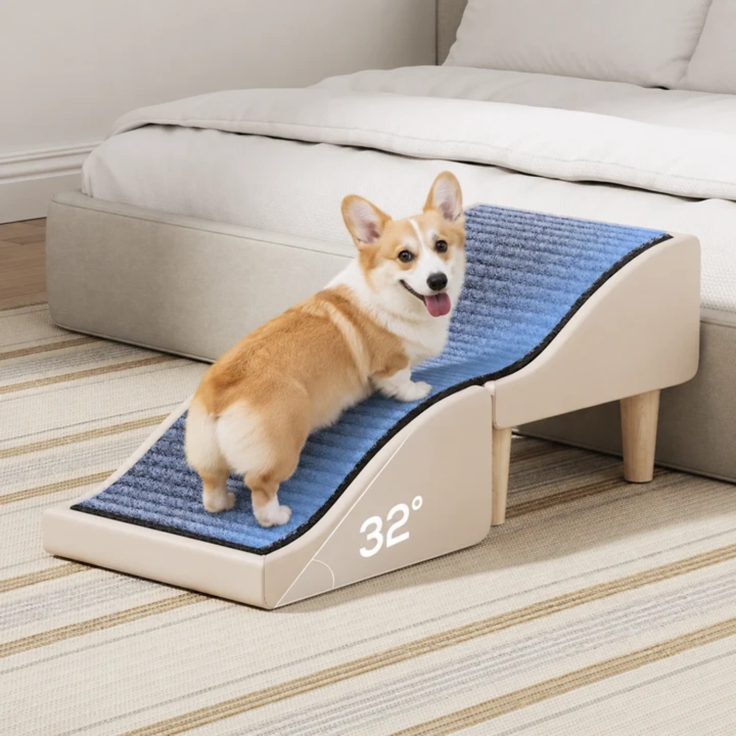 Indoor Pet Ramp – 2-in-1 Convertible Ramp & Footrest