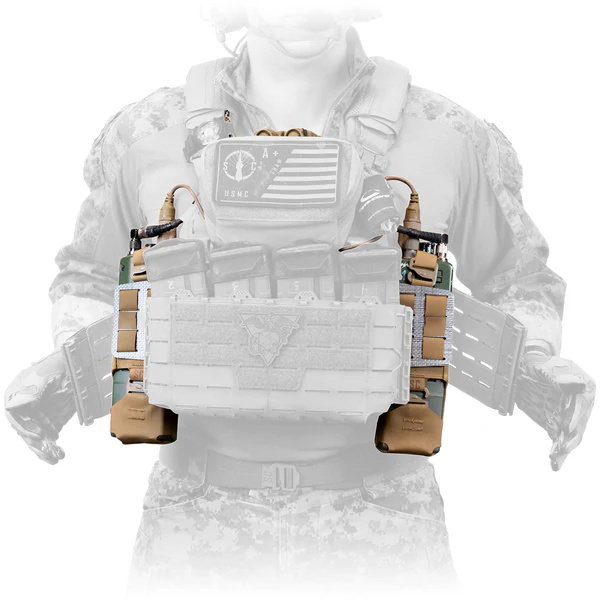 Low Profile Tactical Radio Pouch – Secure Side Mount Communication Holder for Plate Carriers