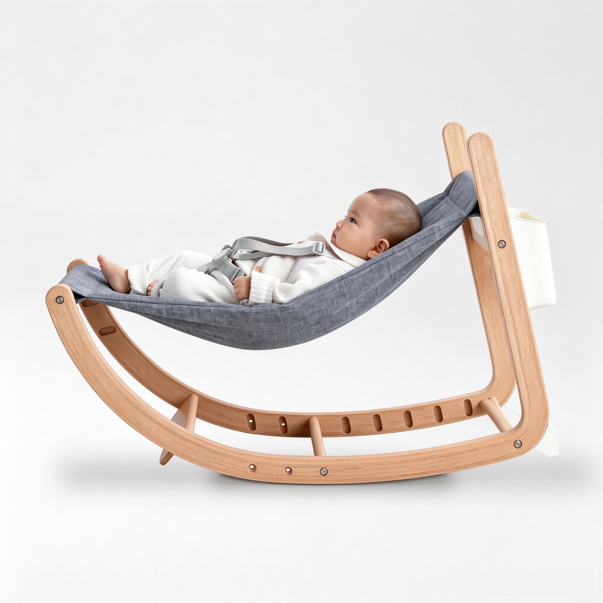 4-in-1 Convertible Wooden Chair – From Cradle to Adult, Solid Beech Wood, 90kg Capacity