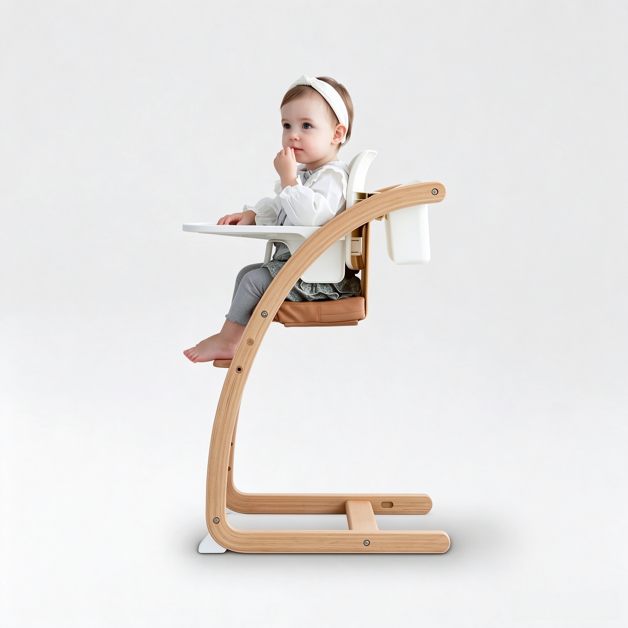 4-in-1 Convertible Wooden Chair – From Cradle to Adult, Solid Beech Wood, 90kg Capacity