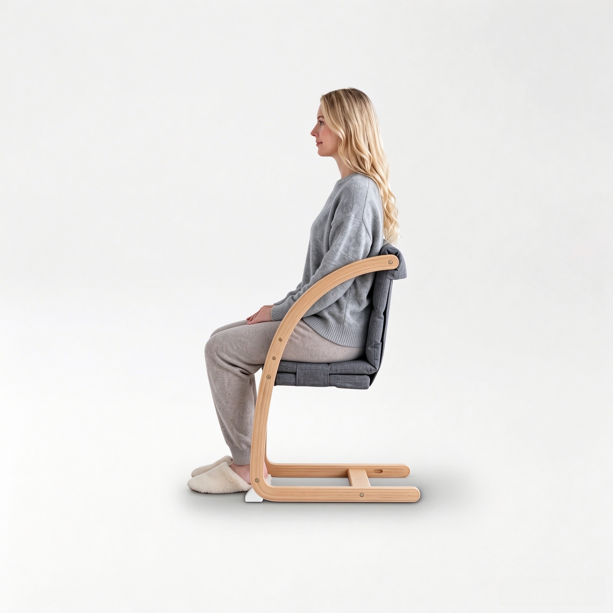 4-in-1 Convertible Wooden Chair – From Cradle to Adult, Solid Beech Wood, 90kg Capacity