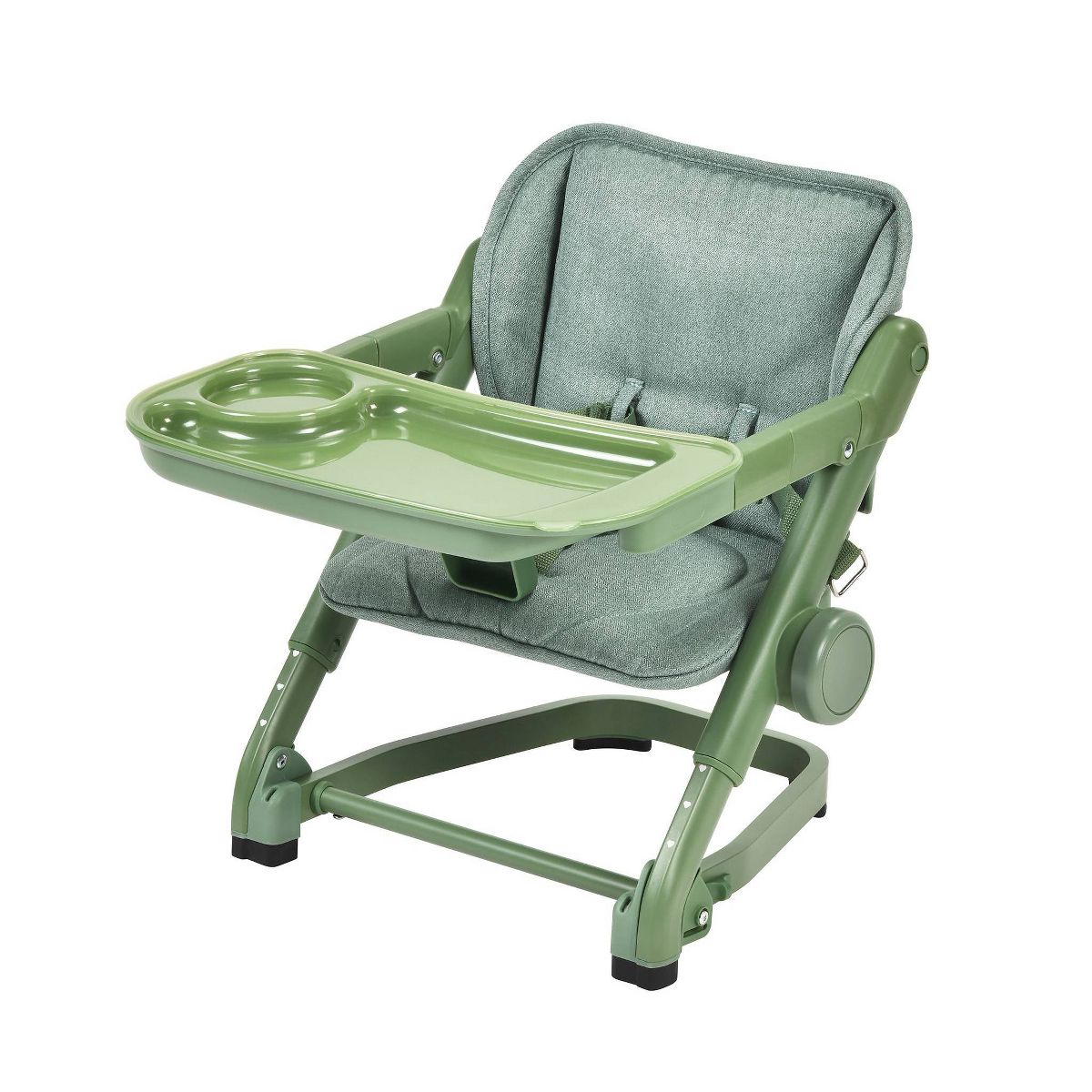 3-in-1 Portable Booster Seat – Swivel Tray, 4-Level Height, Fits Any Chair