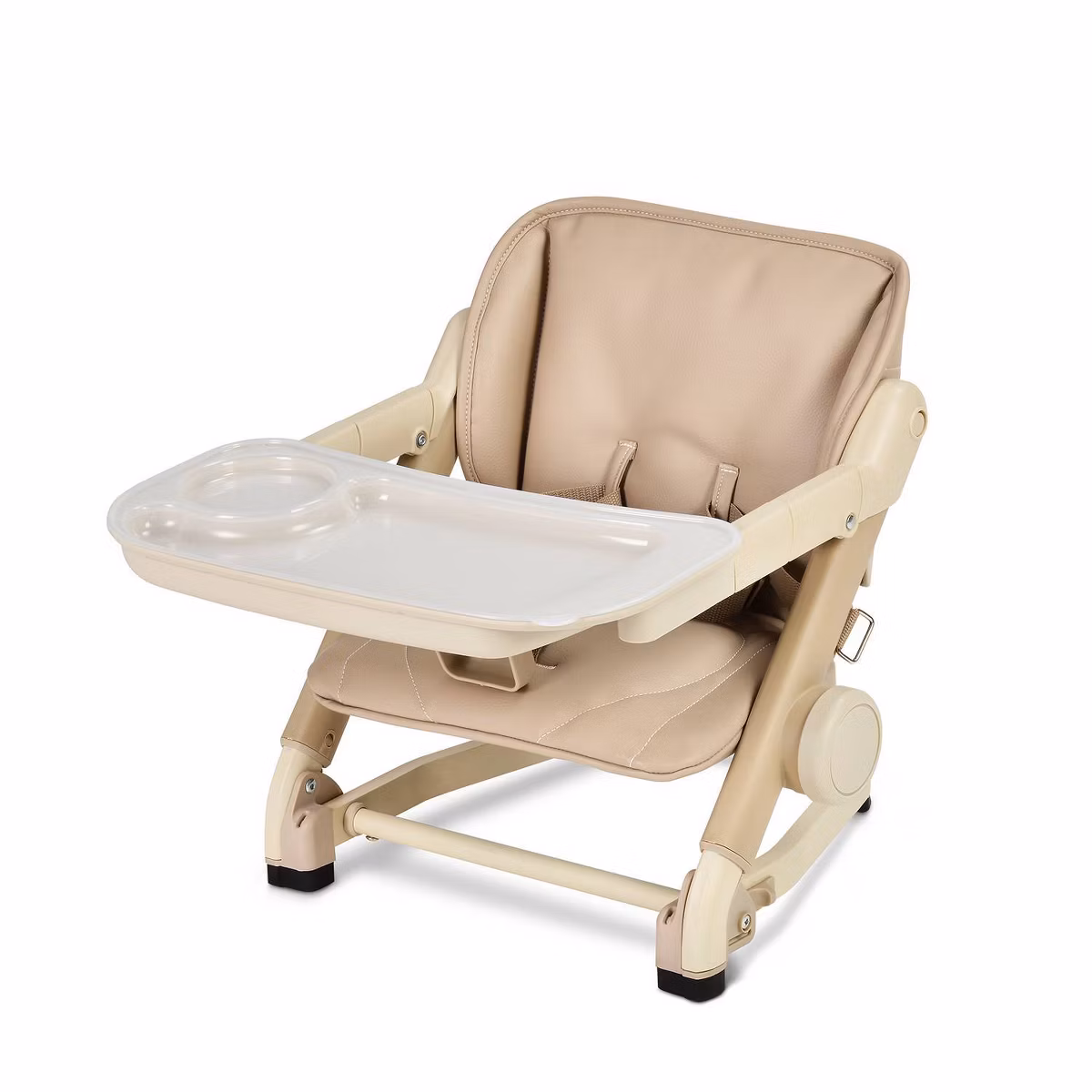 3-in-1 Portable Booster Seat – Swivel Tray, 4-Level Height, Fits Any Chair