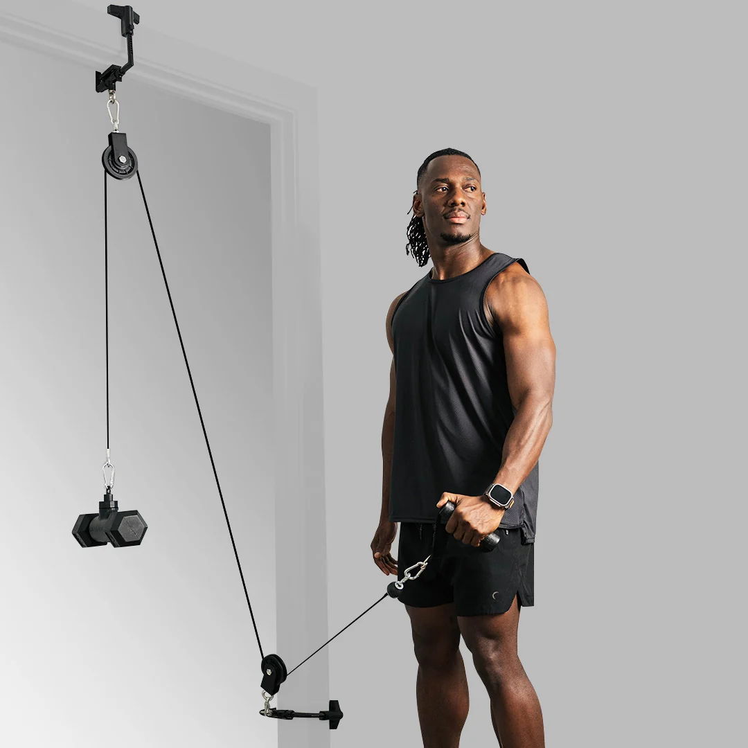Dumbbell-to-Cable Conversion System – 100 lb Capacity, 70" & 90" Cables
